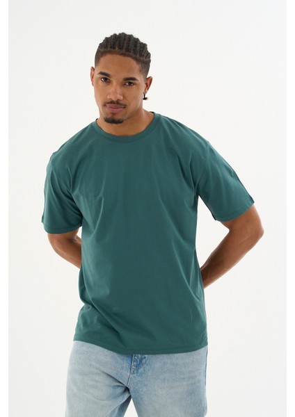 Erkek %100 Organik Pamuklu Yumuşak Dokulu Comfort Fit Bisiklet Yakalı T-Shirt E222