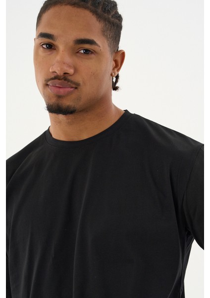 Erkek %100 Organik Pamuklu Yumuşak Dokulu Comfort Fit Bisiklet Yakalı T-Shirt E222