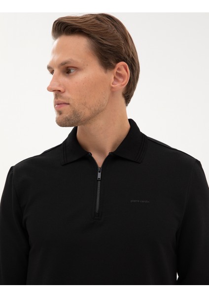 Erkek Siyah Regular Fit Sweatshirt 50307988-VR046 fiyatları