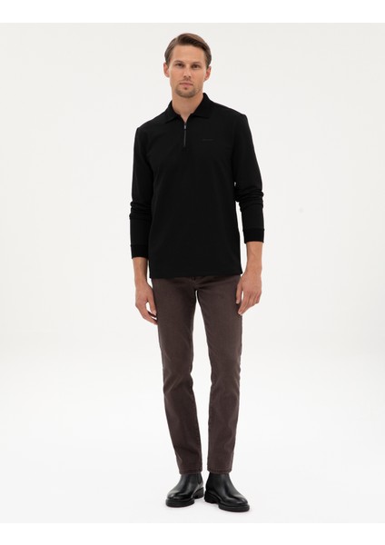 Erkek Siyah Regular Fit Sweatshirt 50307988-VR046 fırsatları