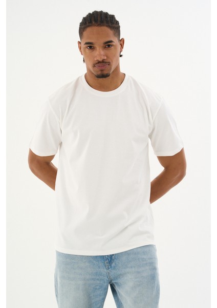 Erkek %100 Organik Pamuklu Yumuşak Dokulu Comfort Fit Bisiklet Yakalı T-Shirt E222