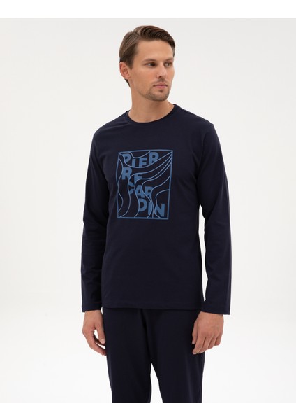 Erkek Lacivert Pijama Takımı 50322653-200 modelleri