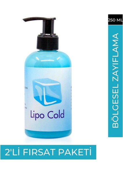 Lipo Cold Sıkılığa Inceliğe Hafifliğe ve Selülilitlerinize Güçlü Etkide Krem 250 ml x 2 Adet