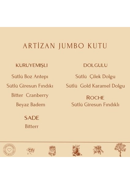 Artizan 48’li Spesiyal Çikolata modelleri