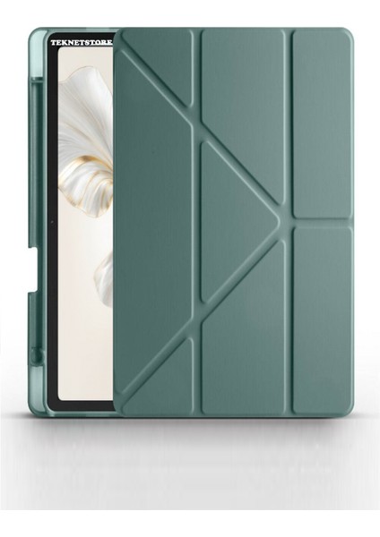 Honor Pad 9 12.1 Inch Tablet Uyumlu Kılıf Katlanır Kalemlikli Standlı Uyku Modlu Akıllı Kapak fırsatları