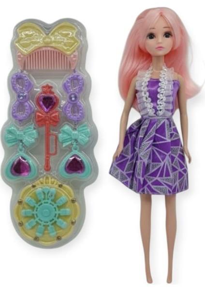 Prenses Bebek Makyaj Seti - Mor (Bamido)