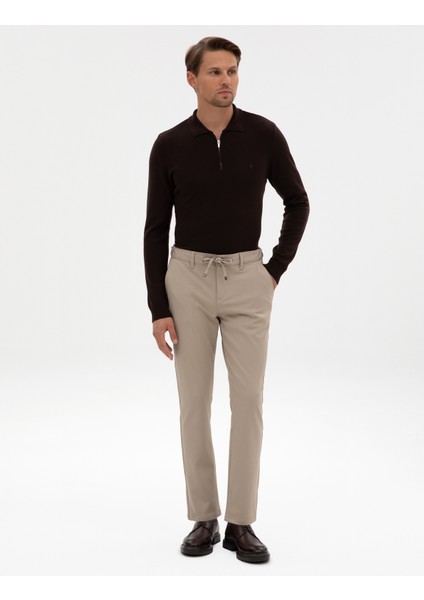 Erkek Bej Slim Fit Kanvas Pantolon 50309931-VR011 modelleri