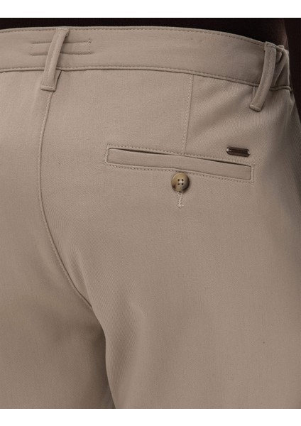 Erkek Bej Slim Fit Kanvas Pantolon 50309931-VR011