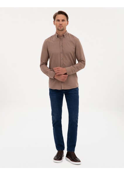 Erkek Lacivert Slim Fit Jean Pantolon 50317280-VR033