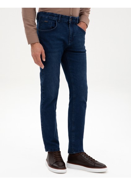 Erkek Lacivert Slim Fit Jean Pantolon 50317280-VR033 fiyatları