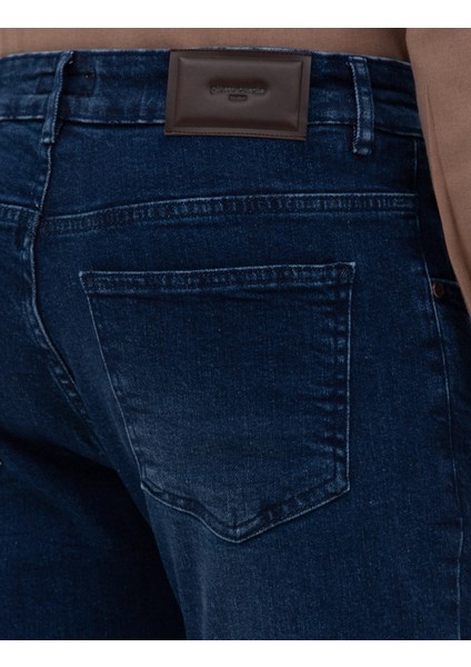 Erkek Lacivert Slim Fit Jean Pantolon 50317280-VR033