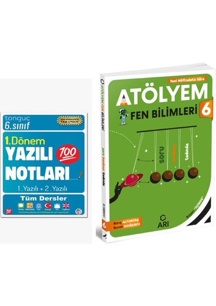 6. Sınıf Yazılı Notları 1. Dönem 1 ve 2. Yazılı ve Arı Yayıncılık 6. Sınıf Fen Bilimleri Atölyem