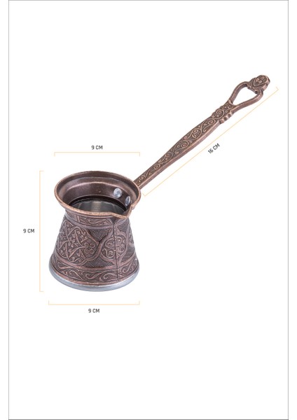 Cezpot Klasik 5 Kişilik Döküm Cezve Indüksiyon (Mıknatıslı) Ocaklara Uyumlu modelleri