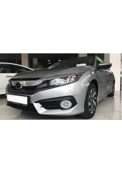 Honda Civic Fc5 2016-2019 Makyajsız Kasa Krom Sis Halkası Kaplama modelleri