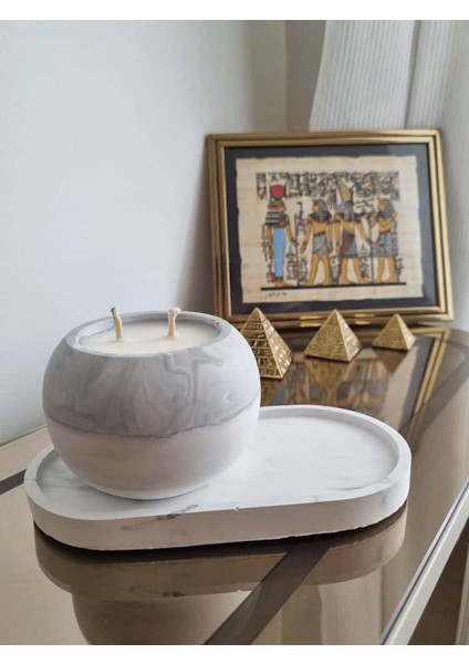 Dekoratif Kokulu Mum ve Biblo Seti modelleri