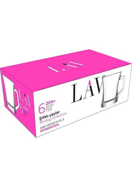 Zen 6lı Kulplu Bardak Takımı