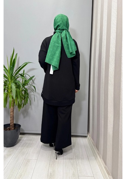 Kolları Fermuar Detaylı Tunik Siyah 56MK2122 modelleri
