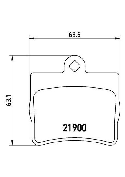 P50024 - Fren Balatası Arka Mercedes C-Class W202 94 00