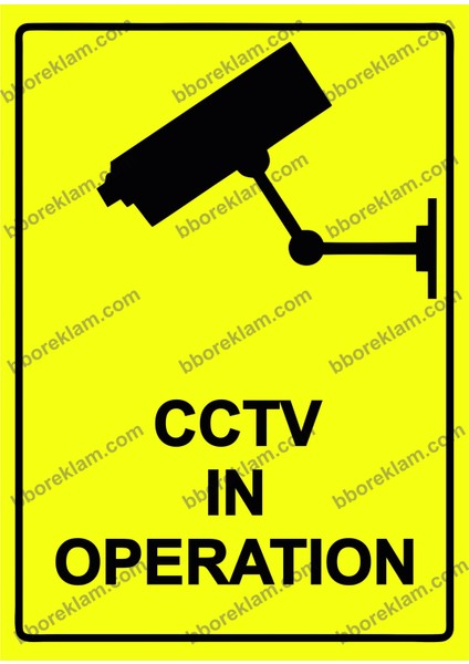 Cctv In Operatıon Uyarı Levhası