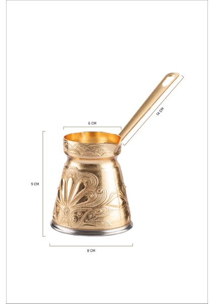 Cezpot Istiridye Desenli Döküm Cezve 4 Kişilik - Mıknatıslı Ocaklara Uyumlu fiyatları