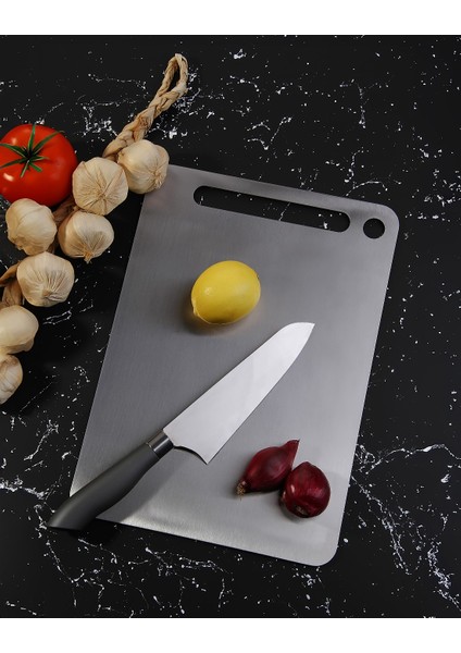 Çelik Kesme Tahtası Seti