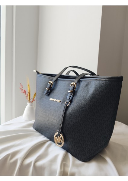 Mix Model Deri Büyük Boy Fermuarlı Kadın El, Kol, Omuz Çanta