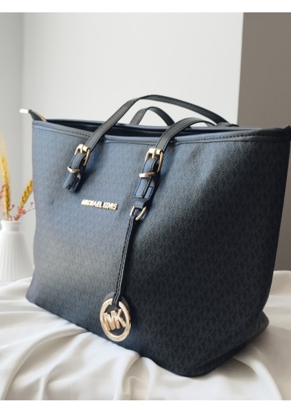 Mix Model Deri Büyük Boy Fermuarlı Kadın El, Kol, Omuz Çanta