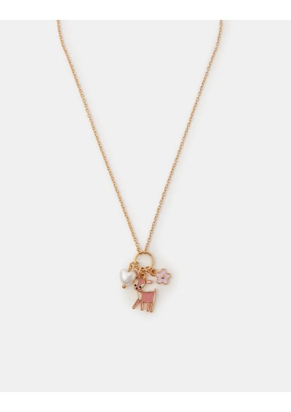 Angel Deer Charm Kolye