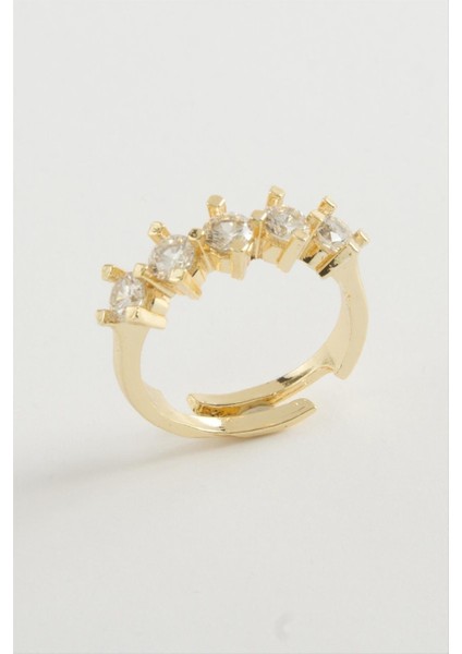 Wizard Beştaş Zirkon Taşlı Yüzük-Gümüş Rengi