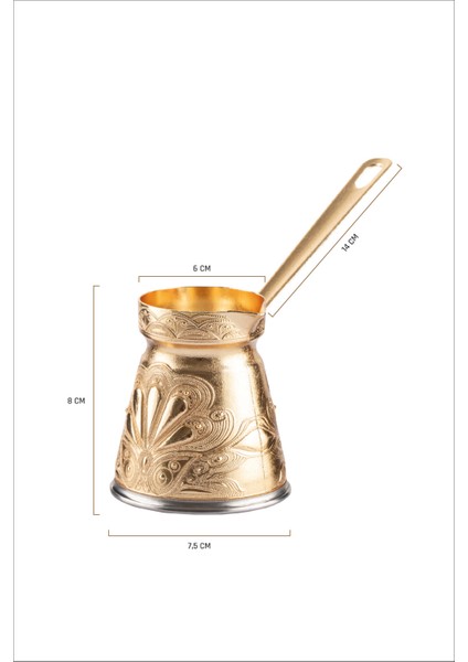 Cezpot Istiridye Desenli Döküm Cezve 3 Kişilik Indüksiyon (Mıknatıslı) Ocaklara Uyumlu fiyatları