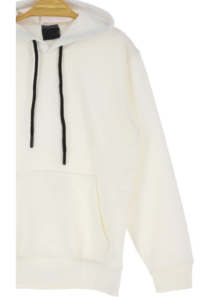Kız Erkek 3 Ipli Şardonlu Beyaz Sweatshirt modelleri