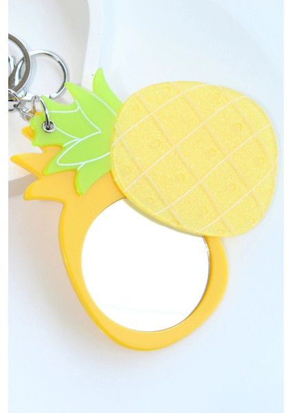 Ananas Tasarım Meyve Model Aynalı Kadın Çanta Charmı ve Anahtarlık fiyatları