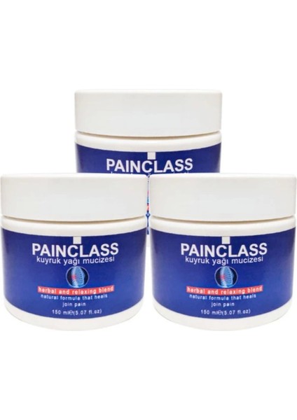 Painclass HZNKS038 3ADET 150 ml Büyük Boy Kuyruk Yağı Kremi Pain Cream Ağ Rılara Krem