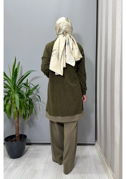 Tunik Pantolon Takım Yeşil 56MK2131-3128 modelleri