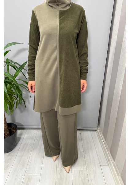 Tunik Pantolon Takım Yeşil 56MK2131-3128 fırsatları