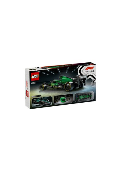 ® Speed Champions Aston Martin Aramco F1® AMR24 Yarış Arabası 77245 + Brix Frames Sergileme Çerçevesi