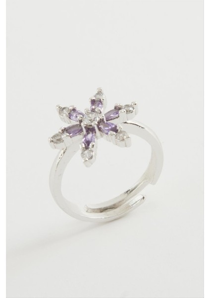 Wizard Lotus Zirkon Taşlı Yüzük-Gümüş Rengi fiyatları