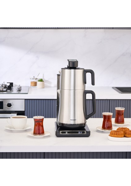 Smart Royaltea Plus 1781H 2 in 1 Inox Otomatik Çay ve Türk Kahve Makinesi Wifi