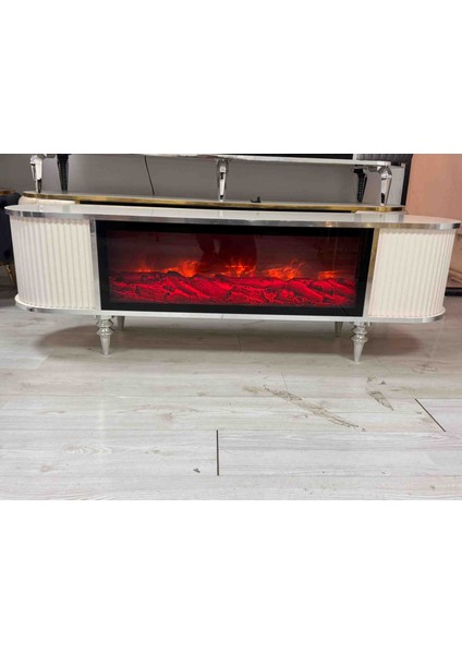 Tv Ünitesi Şöminli Tv Sehpa