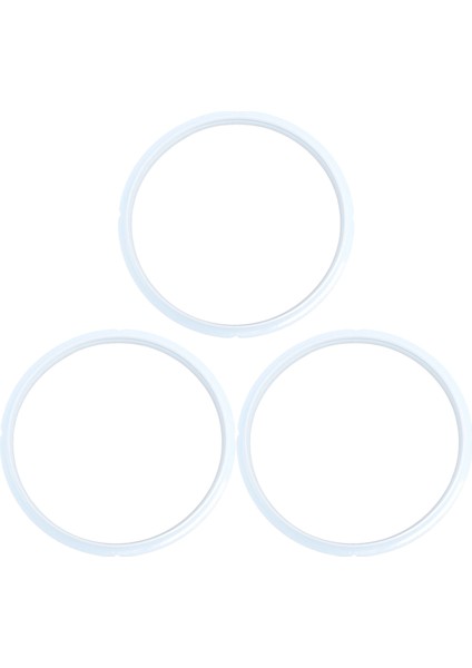 5 ve 6 Litrelik Düdüklü Tencereler Için 3 Adet Silikon Conta Bulaşık Makinesinde Yıkanabilen Dayanıklı Isıya Dayanıklı Yedek Contalar (Yurt Dışından)