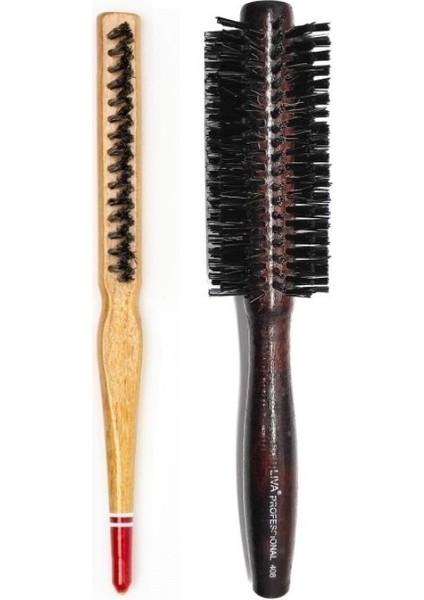 408 ve 690 Profesyonel Yanmaz Set Topuz Saç Fırçası-2'li fiyatları