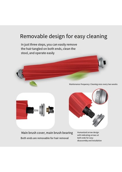 Roborock S7/s7 Maxv/s7 Maxv Plus/s7 Maxv Ultra Robot Süpürge Için 2 Adet Kauçuk Ana Silindir Fırça Yedek Parçaları (Yurt Dışından) modelleri