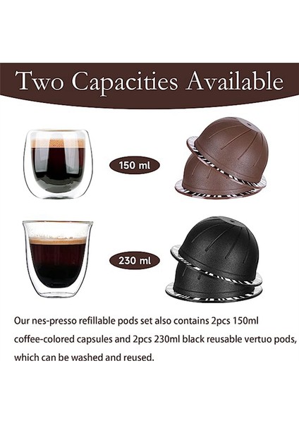 Vertuoline Refill Vertuoline Pod 50 Folyo Kapaklı Pod Refill Kiti ile Uyumlu Doldurulabilir Kahve Kapları (Yurt Dışından) modelleri