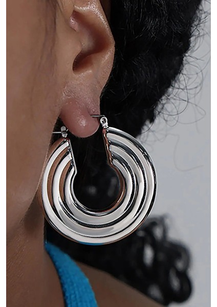 Paslanmaz Çelik Halka Küpe (Çift)