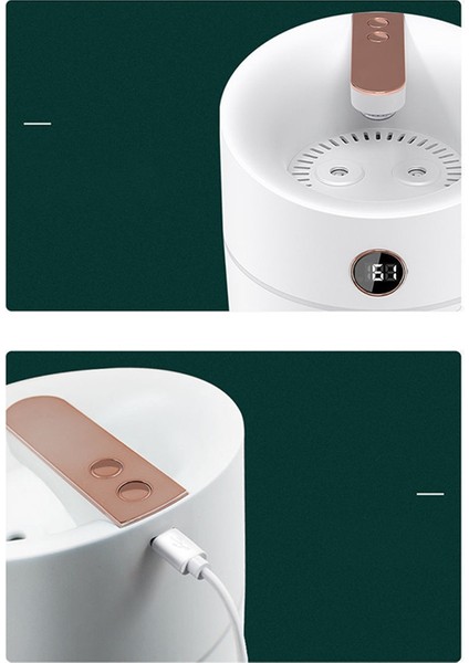 Araba Için Renkli Işık Sessiz USB Sisleyici Temizleyici Hava Nemlendirici Beyaz (Yurt Dışından) modelleri