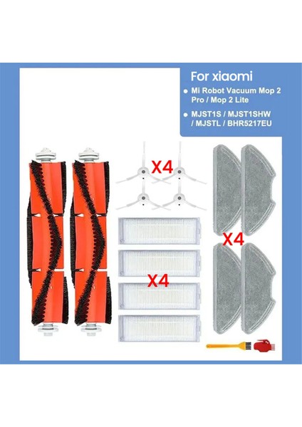 Mi Robot Süpürge - Mop 2 Pro, Mop 2 Lite, MJST1S, Mjstl, BHR5217EU Aksesuar Seti Için Yedek Parçalar (Yurt Dışından)