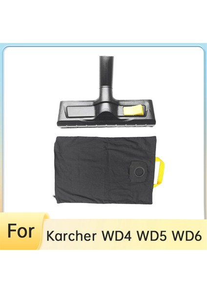 Karcher Wd4 Wd5 Wd6 Yedek Zemin Fırçası Bez Çantası Değiştirilebilir Islak/kuru Nozul Zemin Fırçası Başlığı Ataşmanı (Yurt Dışından)