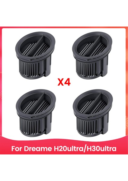Dreame H20ULTRA H30ULTRA Vakum Robotu Için 4 Adet Vakum Robot Filtre Aksesuarları Ev Temizliğini Korumak Için (Yurt Dışından)