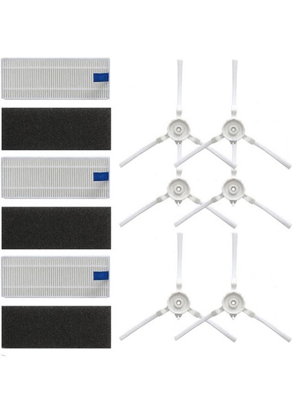 Tefal Rowenta Explorer/x-Plorer 20 40 50 75 Smart Force Isweep X3 Elektrikli Süpürge Hepa Filtre Yan Fırça Yedek (Yurt Dışından)