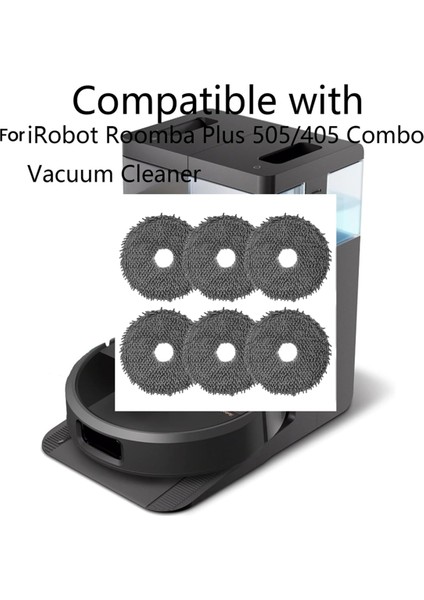 Irobot Roomba Plus 505 COMBO/405 Combo Elektrikli Süpürge Parçaları Için 6 Adet Mikrofiber Paspas Bezi Paspas Pedi (Yurt Dışından) indirimleri